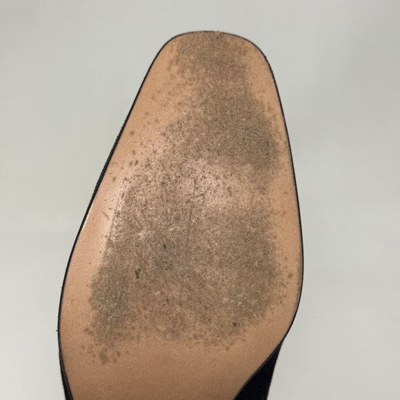 Salvatore Ferragamo Shoes Womens 6.5 B Blue Textured Suede Pumps Heels Italy - Picture 15 of 16